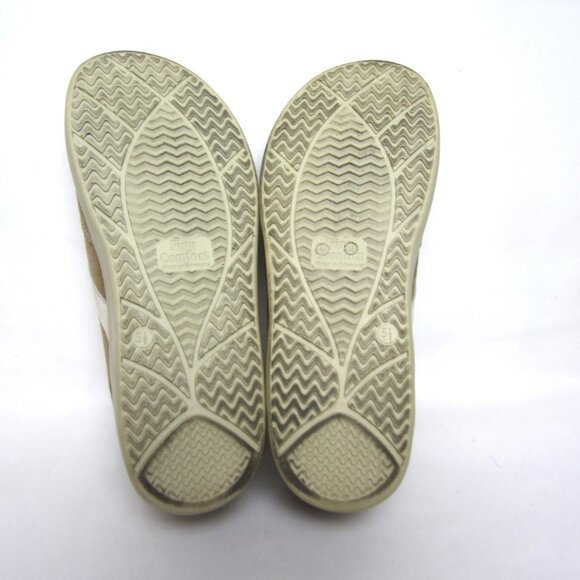 Finn Comfort 5.5 W / US 8 Ikebukuro Beige Tan White Sneakers Walking Shoes EUC - Picture 9 of 12